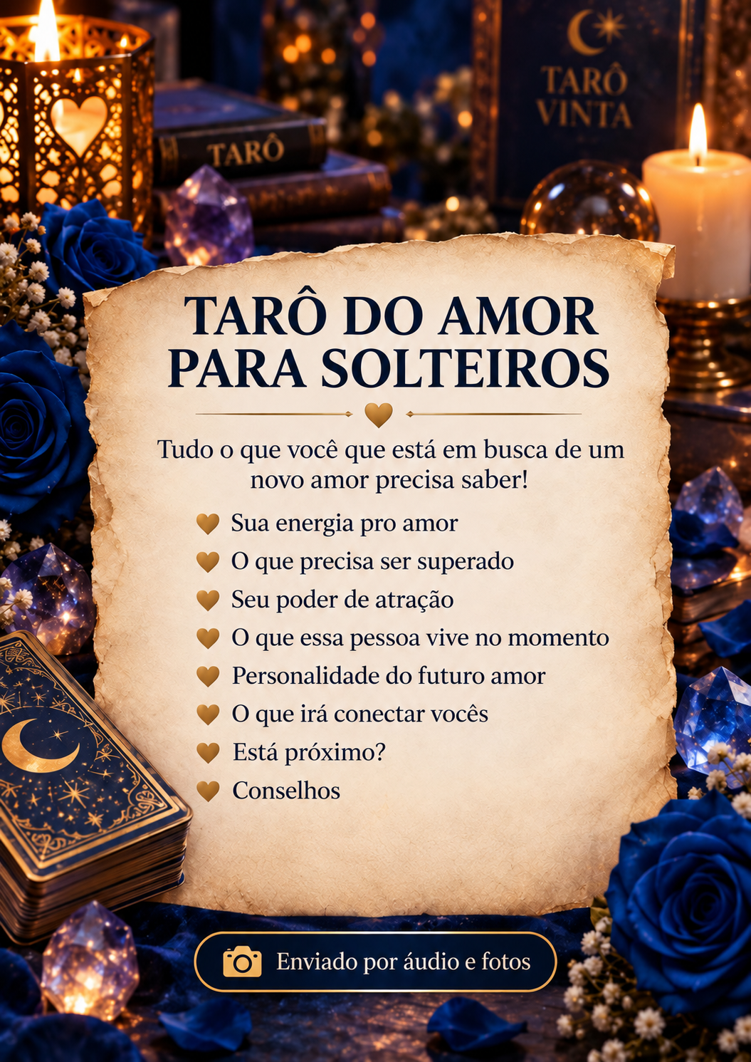 Informações da leitura Tarô do Amor para Solteiros