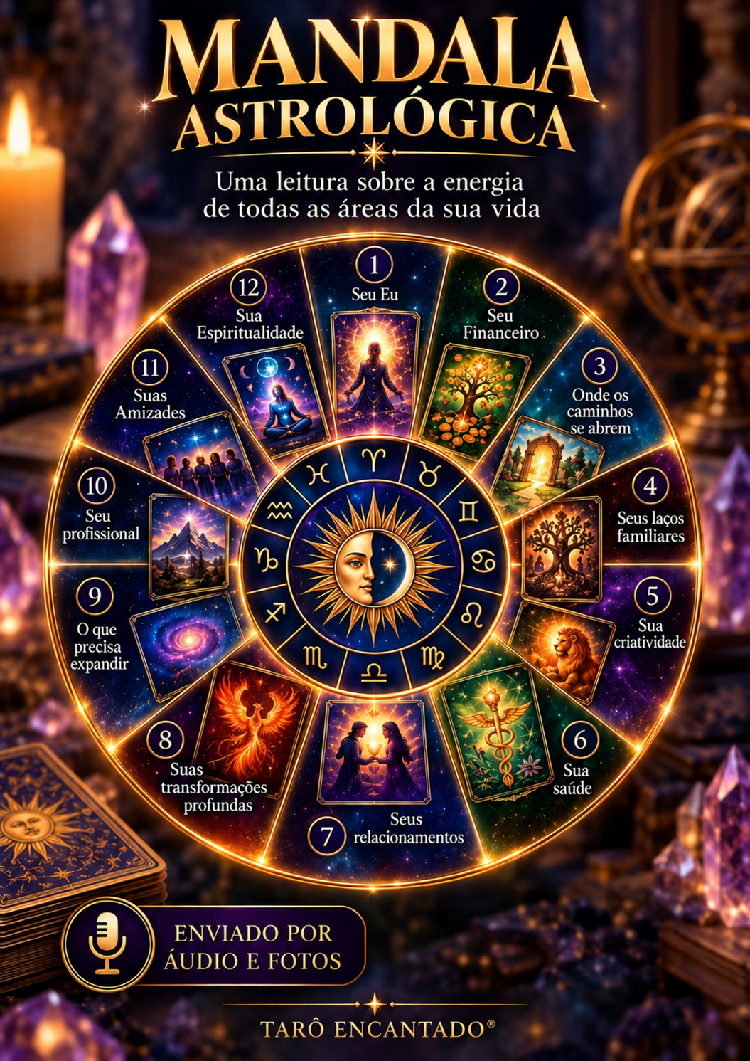 Informações da leitura Mandala Astrológica